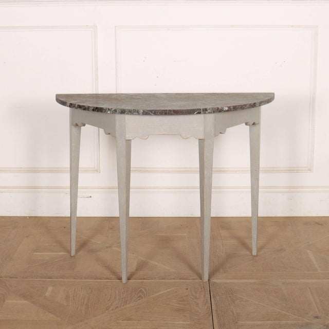 Brown English Console Table, 1890s For Sale - Image 8 of 8