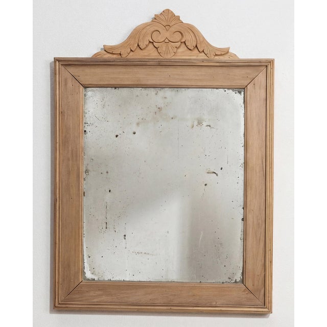 Tan 19th Century France Tan Wood Mirror For Sale - Image 8 of 10