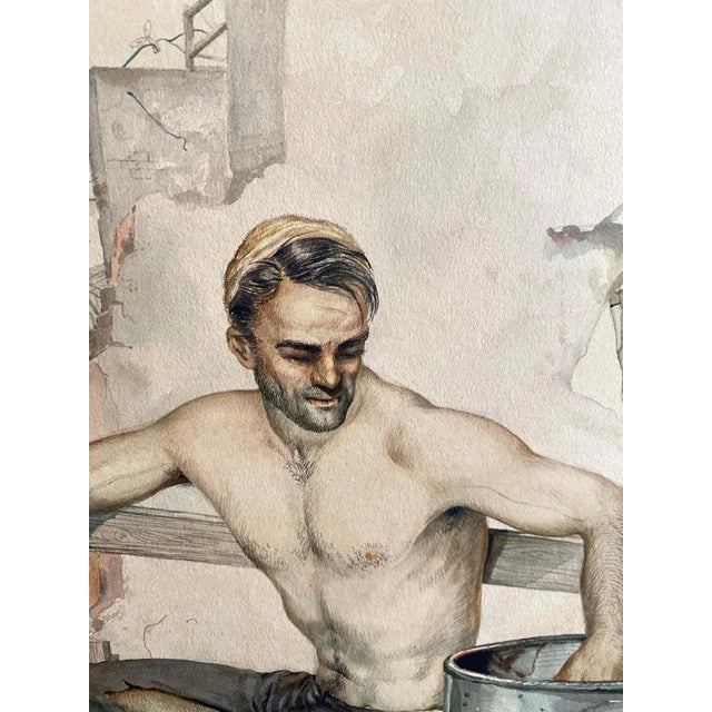 John Lear Watercolor "Aftermath" For Sale - Image 9 of 13