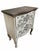 Vintage French Provincial Style Distressed Hand-Painted Two-Drawer Bombe Commode For Sale - Image 4 of 7