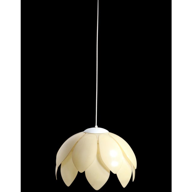 Mid 20th Century Mod Plastic Flower Form Hanging Chandelier For Sale - Image 13 of 18