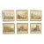 1980s Vintage Pimpernel Celluware Uk England English London Landmarks Coasters - Set of 6 For Sale