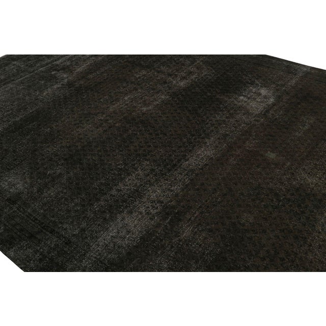1970s Vintage Persian Rug in Brown and Black by Rug & Kilim For Sale - Image 5 of 7