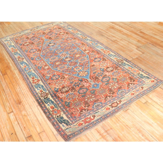 Early 20th Century Antique Persian Bidjar, 4'4'' X 7' For Sale - Image 5 of 7