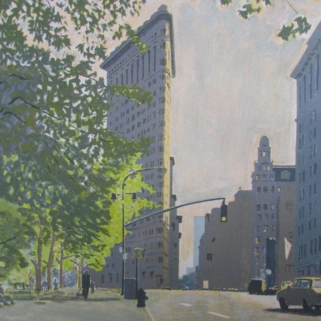 Richard Mills Flatiron Building New York City Limited Edition Silkscreen Signed For Sale In New York - Image 6 of 8