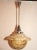 This Mid Century Modern Italian glass hanging lighting fixture has a wonderfully coloring along with the chrome elements....