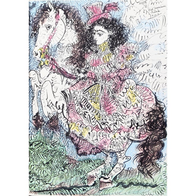 Impressionist 1980s "Toros y Toreros 31" Lithograph After Pablo Picasso For Sale - Image 3 of 3