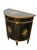 French Late 20th Century Theodore Alexander Louis XVI Style Hand-Painted Black & Gilt Demilune Cabinet For Sale - Image 3 of 12