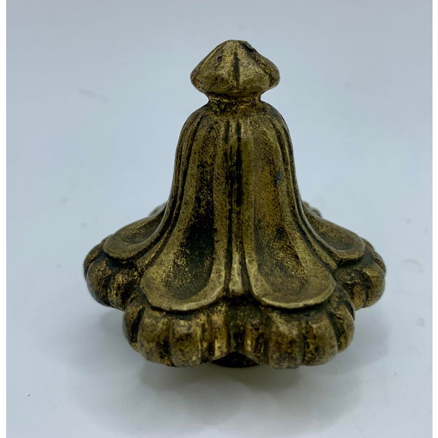 A rare matching pair of heavy antique gilt bronze finials, sourced from a Paris market on a recent buying trip. These...