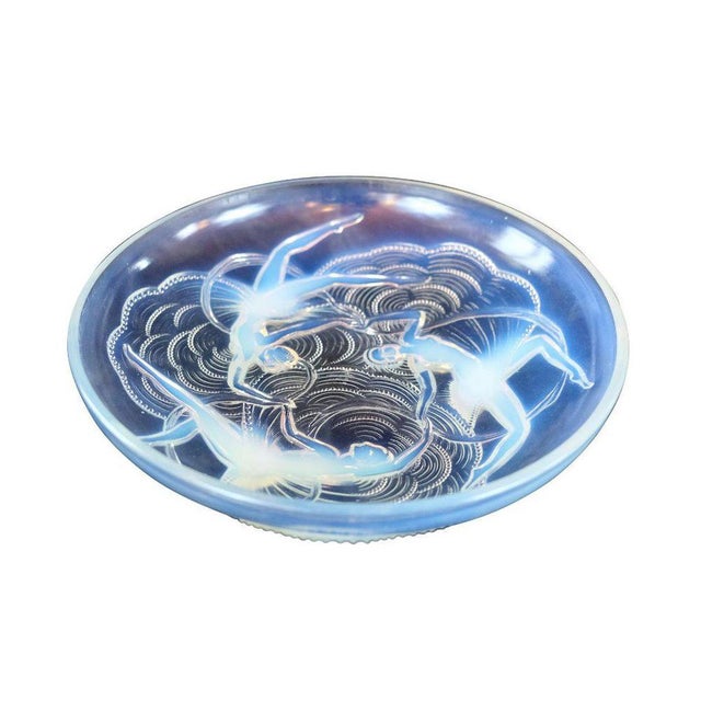 Art Deco Glass Bowl from Verly’s France, 1930s For Sale - Image 4 of 6