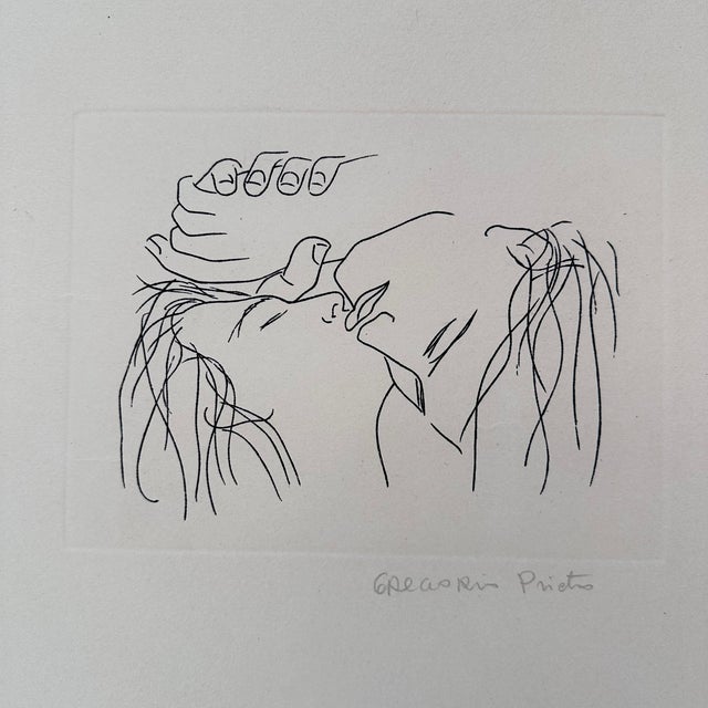 Gregorio Prieto, Serigraph on Paper The Kiss, 1920s, Paper For Sale - Image 9 of 18