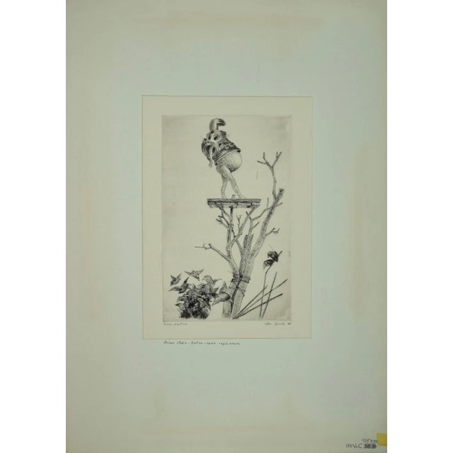 Living Nature is an original Contemporary artwork realized in the 1970s by the italian artist Leo Guida. Original Burin on...