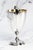 Metal Gleaming Double Handle Antique Sterling Silver Small Trophy Cup Home Decor For Sale - Image 7 of 10
