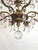 Shabby Chic Antique Shimmering Sumptuous Stately Brass Cut Lead Glass Crystal Chandelier For Sale - Image 3 of 11