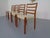 1960s Vintage Danish 85 Dining Chairs in Teak and Wool by Niels Otto Møller for J.L. Møllers, 1960s, Set of 4 For Sale - Image 5 of 14