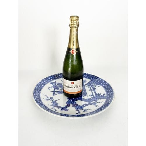 15th Century & Earlier Chinese Porcelain Dish with Blue Floral Motifs, 19th Century For Sale - Image 5 of 12