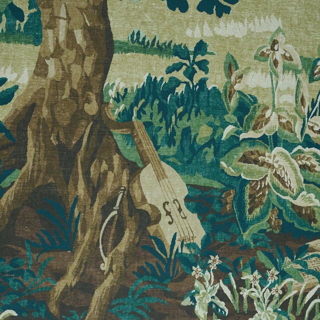 Not Yet Made - Made To Order Schumacher X Johnson Hartig La Forêt 3 Panel Set In Spring Green Forest For Sale - Image 5 of 6