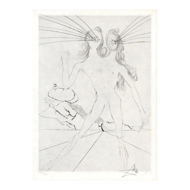1968 Signed Etching "Bicephale" by Salvador Dalí For Sale