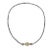 John Hardy 3 Bead Dot Sterling Silver 18k Yellow Gold Enhancer Pendant Necklace For Sale