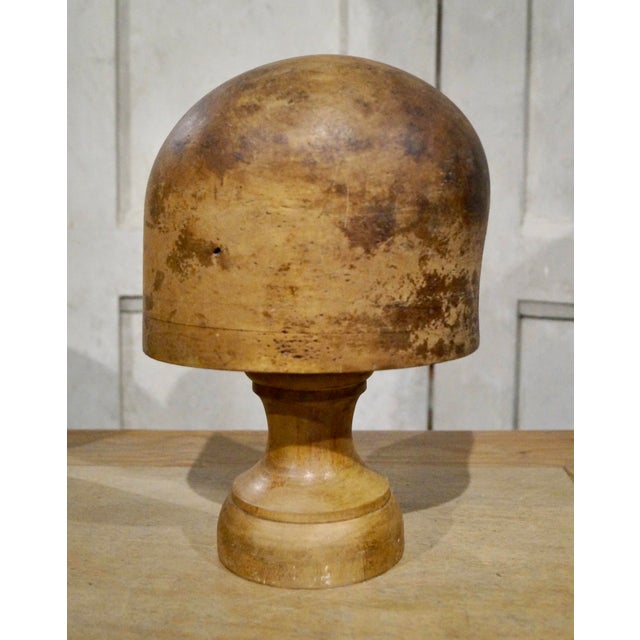 Antique French Hat Block on Stand from Milliners, 1900s For Sale - Image 4 of 6
