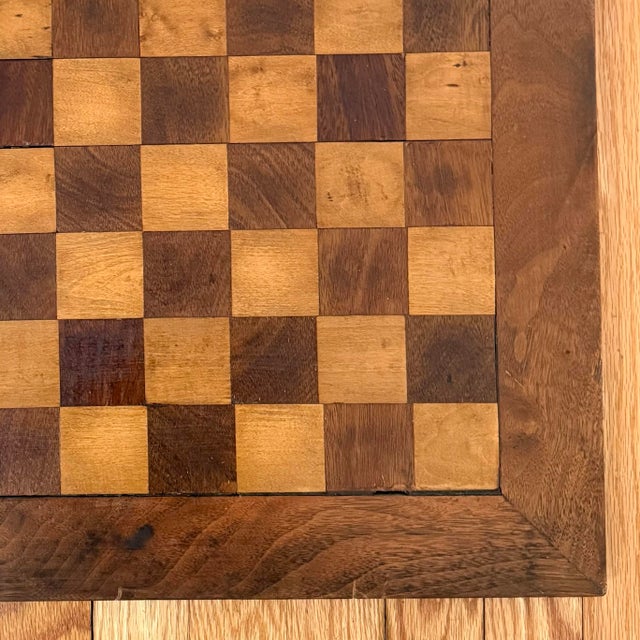 Mid 20th Century Mid 20th Century Large Craftsman's Wooden Chess Board For Sale - Image 5 of 10