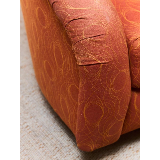 Orange Mid 20th Century Orange Palm Springs Estate Club Chair For Sale - Image 8 of 9