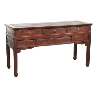 Antique Chinese Wooden Sideboard, 1800s For Sale