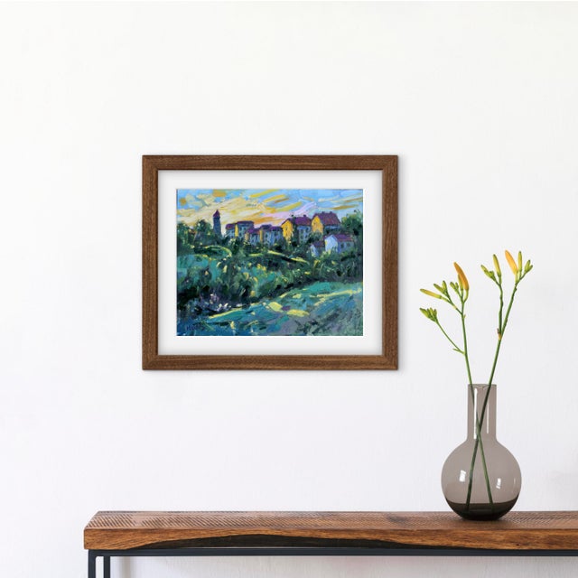 Contemporary Contemporary Sunset Landscape (Original Oil on Canvas) For Sale - Image 3 of 9