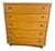 1980s Vintage Mid Century 5 Drawer Light Tone Chest of Drawers For Sale