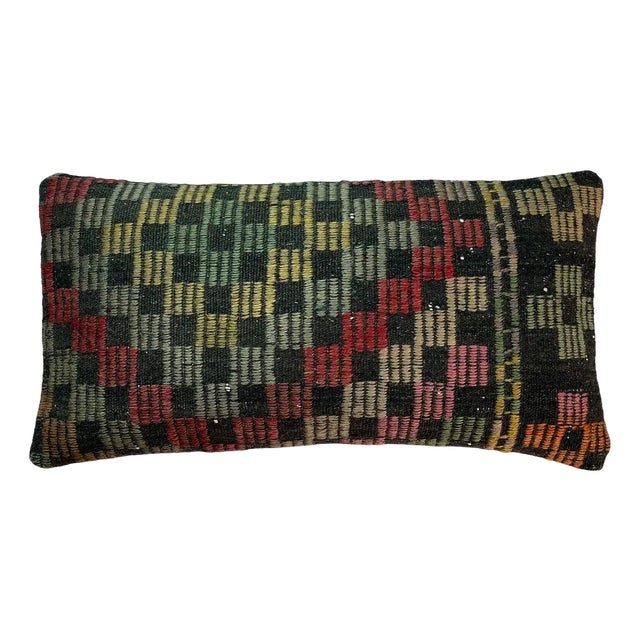Vintage Turkish Kilim Cushion Cover, 1970s For Sale