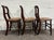 Early 20th Century Vintage Victorian Eastlake Style Ladder Back Cane Seat Dining Chairs - Set of 3 For Sale - Image 5 of 9
