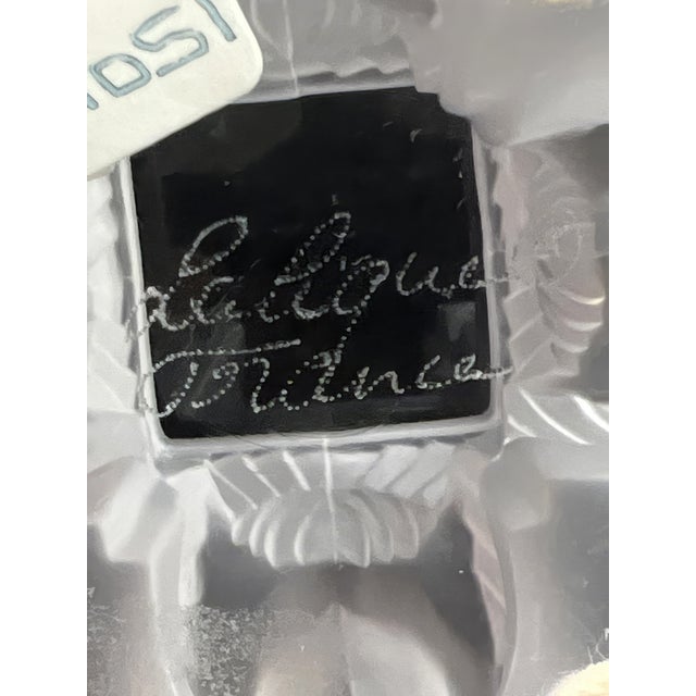 Vintage from 1980’s, at which time I was gifted this fine Lalique footed bowl. It has the Nogent pattern or bird design....