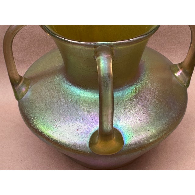 1900 - 1909 Large Art Nouveau Bohemian Loetz Silberiris Vase 1904 For Sale - Image 5 of 9