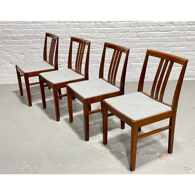 Mid Century Modern Dining Chairs, Made in Denmark, Set of 4 For Sale - Image 11 of 12