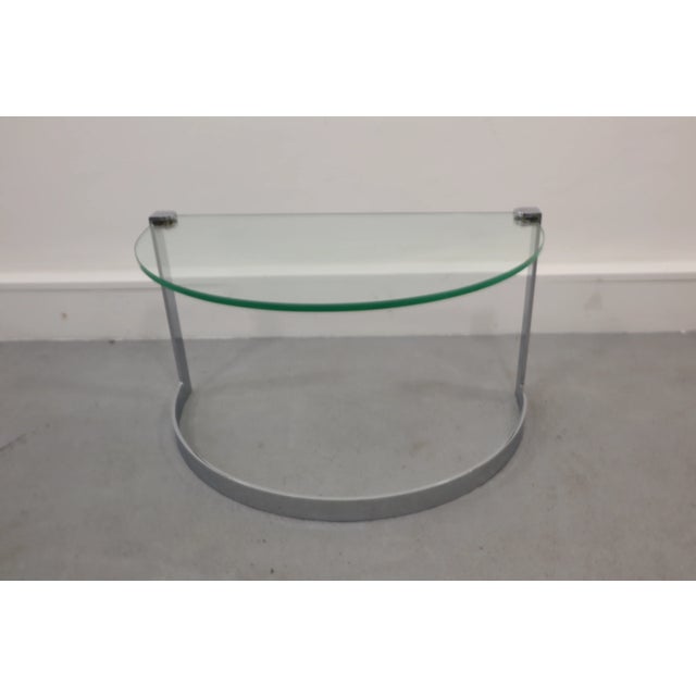 Glass & Chrome Coffee Table, 1970s, Set of 2 For Sale - Image 12 of 18