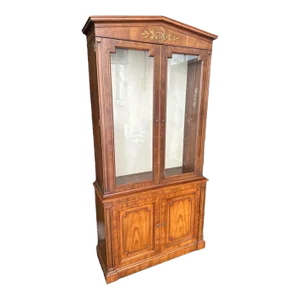 Kindel Grand Rapids 'Milano' Cherry Breakfront China Cabinet - Circa 1960