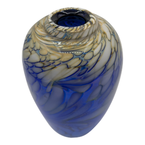 1990s James Clarke Studio Art Glass Vase