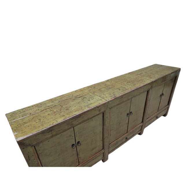 1950s Vintage Chinese Painted Cabinet For Sale - Image 5 of 5