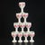 A beautiful 11-piece Chinese Famille Rose porcelain tea set. The set includes one tall, elegant teapot with a curved spout...