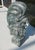 Gray Late 20th Century Ancient Hawaiian Warrior Chief Vintage Ceramic Sculpture For Sale - Image 8 of 11