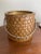 Brown Vintage Mid Century Modern Thespis Woven Ice Bucket With Glass Liner & Brass Lid. For Palm Beach Regency Hosting. Heavy Pc. - See Pics! For Sale - Image 8 of 11
