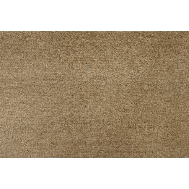 Textile Solid Beige Rug 5’8” X 7’9” Wool Hand-Knotted Carpet For Sale - Image 7 of 13