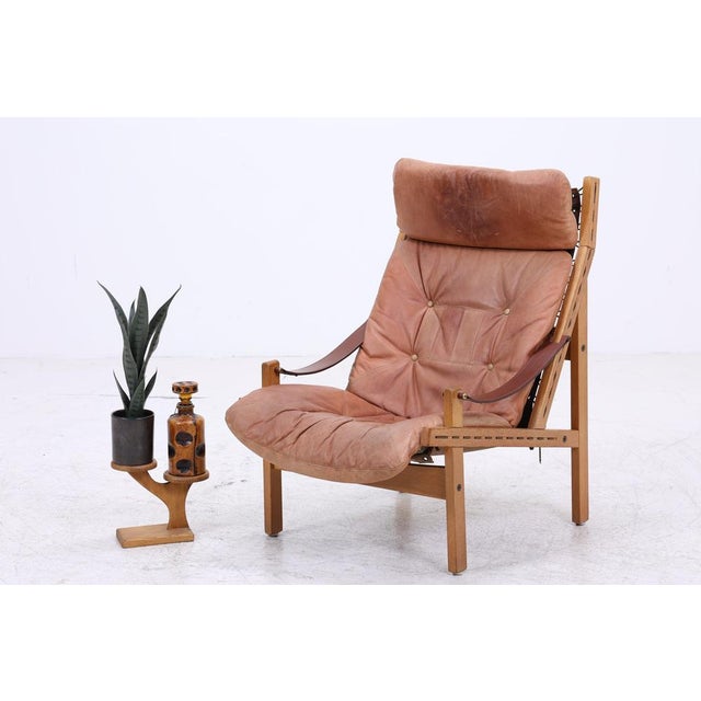 Vintage Hunter Chair in Leather by Torbjørn Afdal, 1960s For Sale - Image 3 of 18