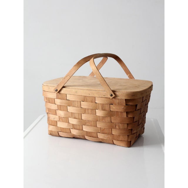 Vintage Basketville Picnic Basket For Sale - Image 10 of 15