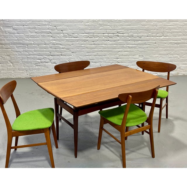Mid Century Modern Danish Convertible Coffee Table - Desk - Dining Table – Vintage Space Saving Furniture, C. 1960's For Sale - Image 11 of 12