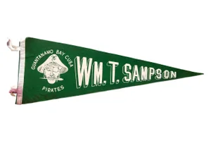 Vintage WM Sampson Guantanamo Bay Felt Flag