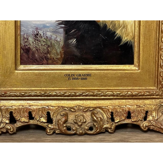 Colin Graeme Roe, c.1880 — Setters Gordon & Irish Red & White Dogs Oil on Winsor & Newton Board, Victorian Sporting Portrait For Sale - Image 14 of 18