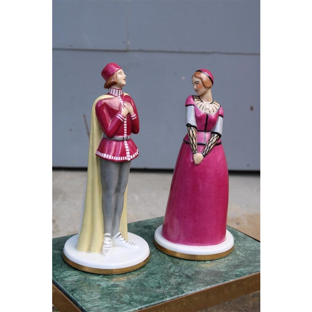 Art Deco Romeo and Juliet Table Lamps from Robj, France, 1930s, Set of 2 For Sale - Image 13 of 13