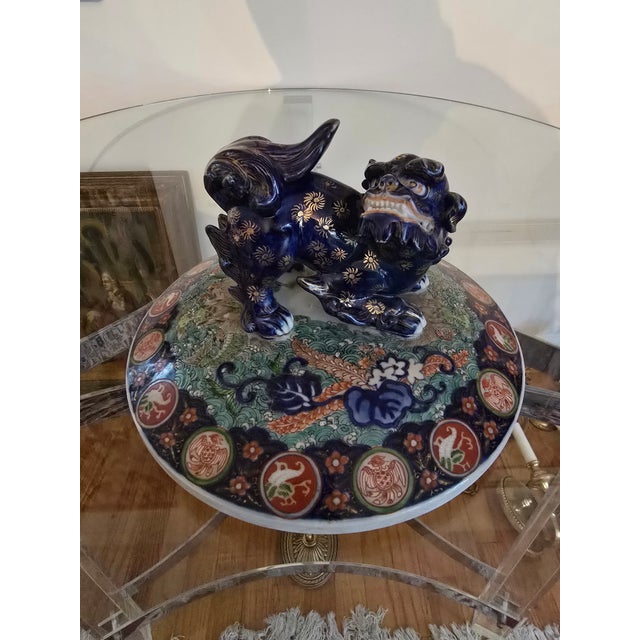 Antique Museum Asian Porcelain Signed Palace Jar For Sale - Image 13 of 15