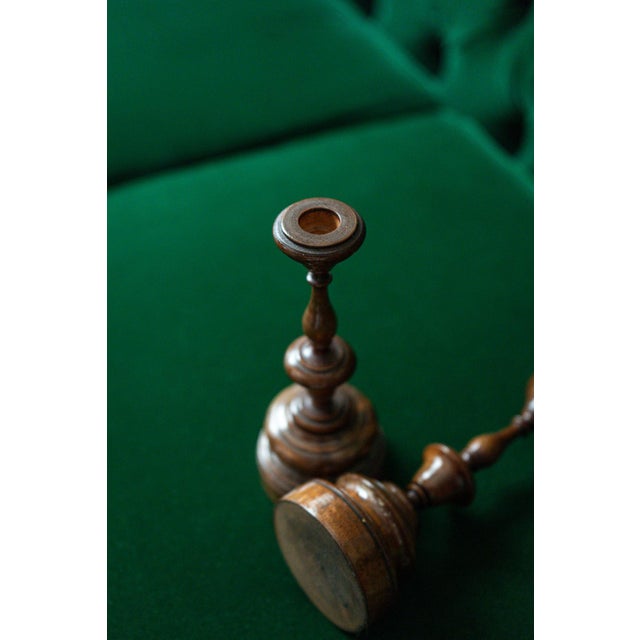 Chess-Shaped Candleholders, Set of 2, in Restored conditions. Designed before 1890